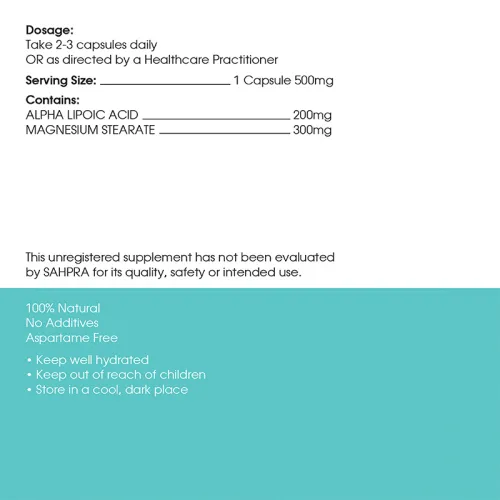 Aplpha Lipoic Acid (200mg) - Image 3